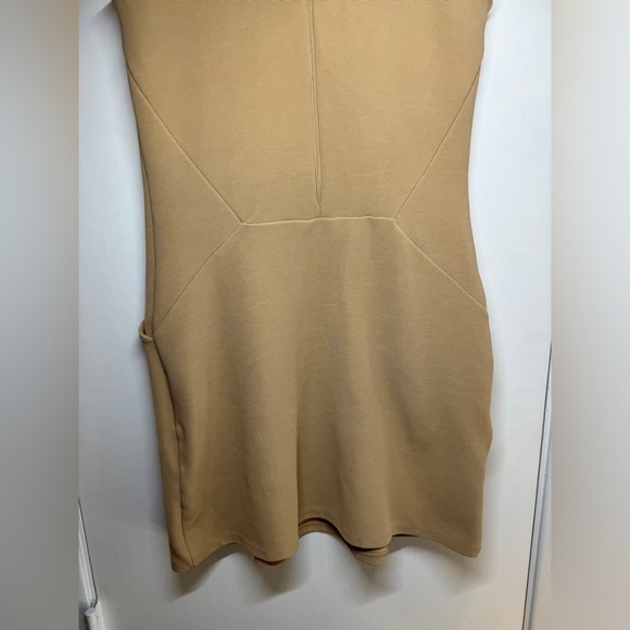 ASOS Nude Beige Sleeveless Shift Cocktail Semi Formal Dress Size 2 - Picture 10 of 12